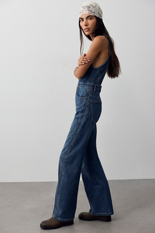 Женский комбинезон We The Free Corsica Twisted Seam Jumpsuit, цвет: Celestial — фото 2