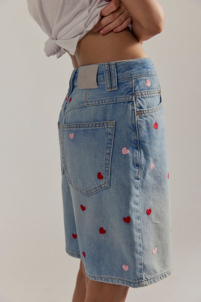 We The Free Montana Heart Embroidered Shorts #2