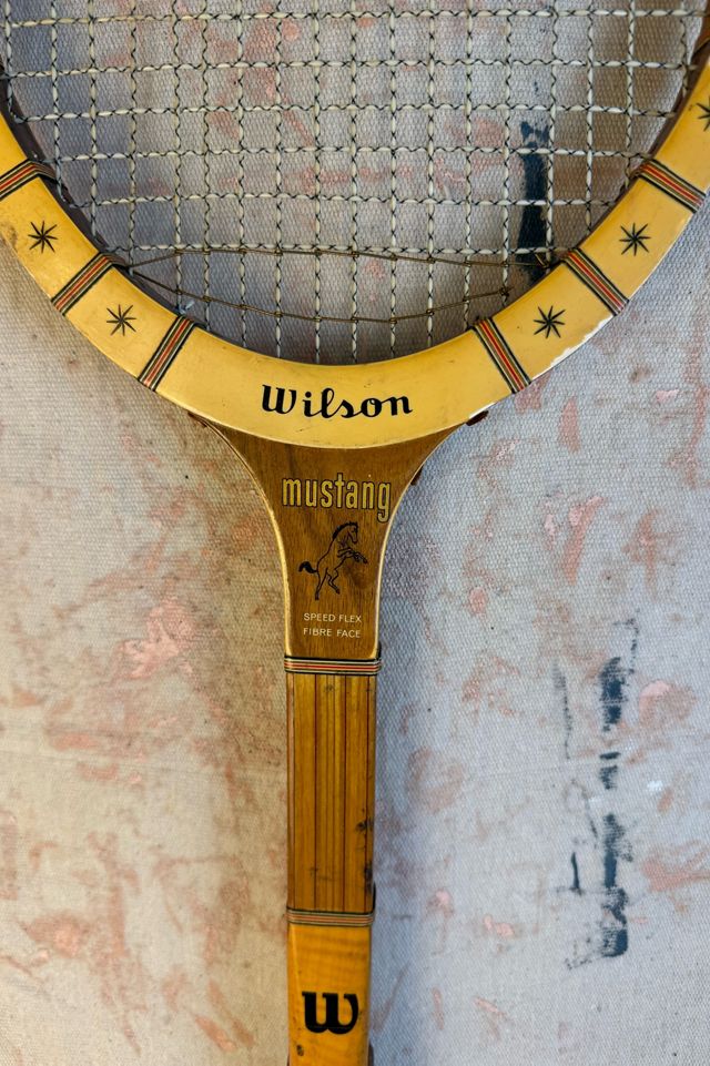 Vintage Wilson Mustang Wooden Tennis Racket, selected by Stagecoach ...