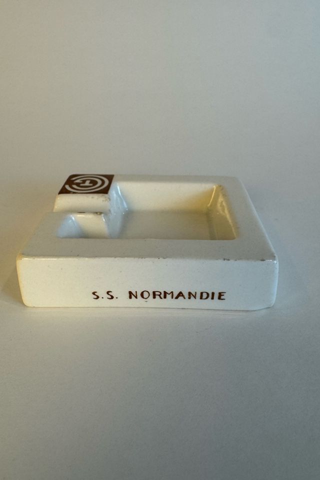 Vintage French Line Porcelain Ashtray by Jean Luce, selected by Stagecoach Home Design LLC #1