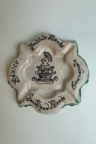 Vintage Mexican Hand-Painted San Miguel Allende Ashtray, selected by Stagecoach Home Design LLC