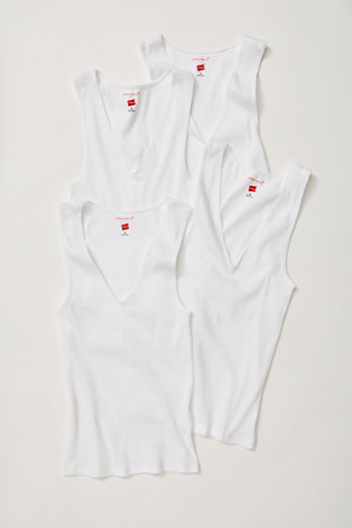 Hanes x FP Movement Ribbed Tank 4-Pack