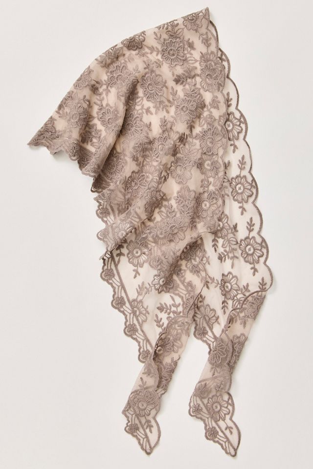 Forever Lace Triangle Scarf #1