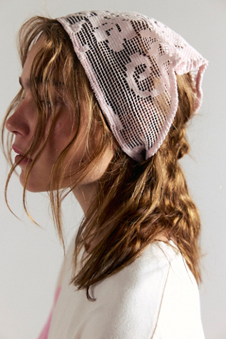 Felicity Hair Scarf at Free People in Creamy Violet