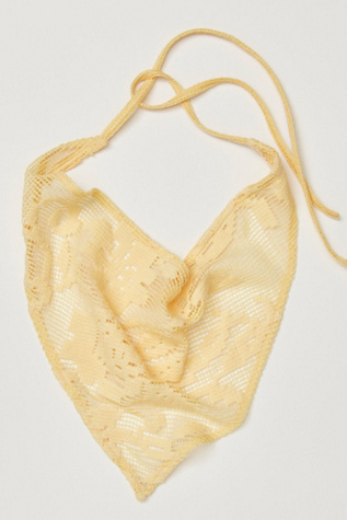 Felicity Hair Scarf at Free People in Powder Lemon