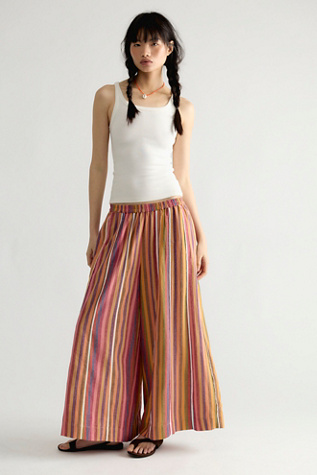 Rujuta Sheth Clover Pants at Free People in Orange, Size: XS