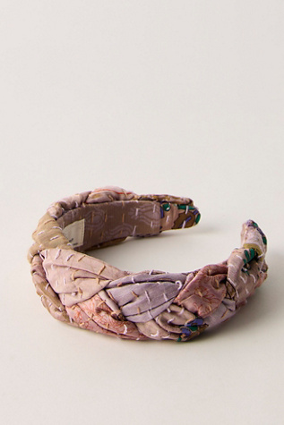 Lisbet Headband by Curried Myrrh at Free People in Liac