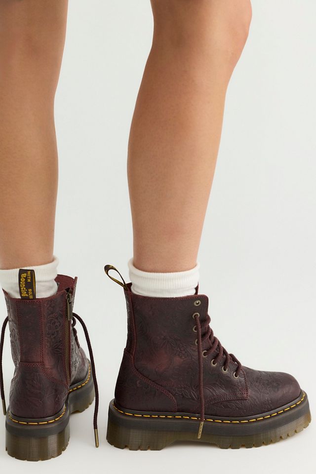 Dr. Martens Jadon Floral Emboss Lace-Up Boots #3