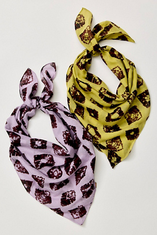Женские аксессуары Free People Beach Daze Cotton Bandana, цвет: Комбинированный — фото 6