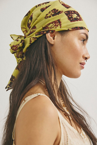 Женские аксессуары Free People Beach Daze Cotton Bandana, цвет: Комбинированный — фото 5