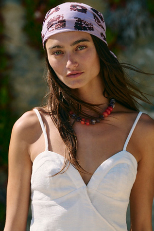 Beach Daze Cotton Bandana at Free People in Lilac Burnished Bloom Combo