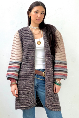 Vintage Sweater Coat Selected by Anna Corinna