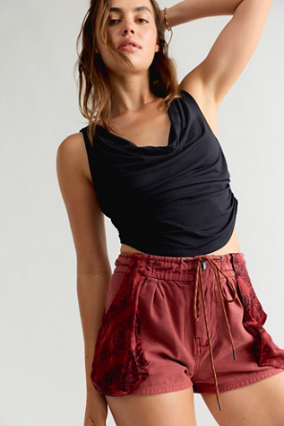 Sabrina Pull-On Scarf Shorts