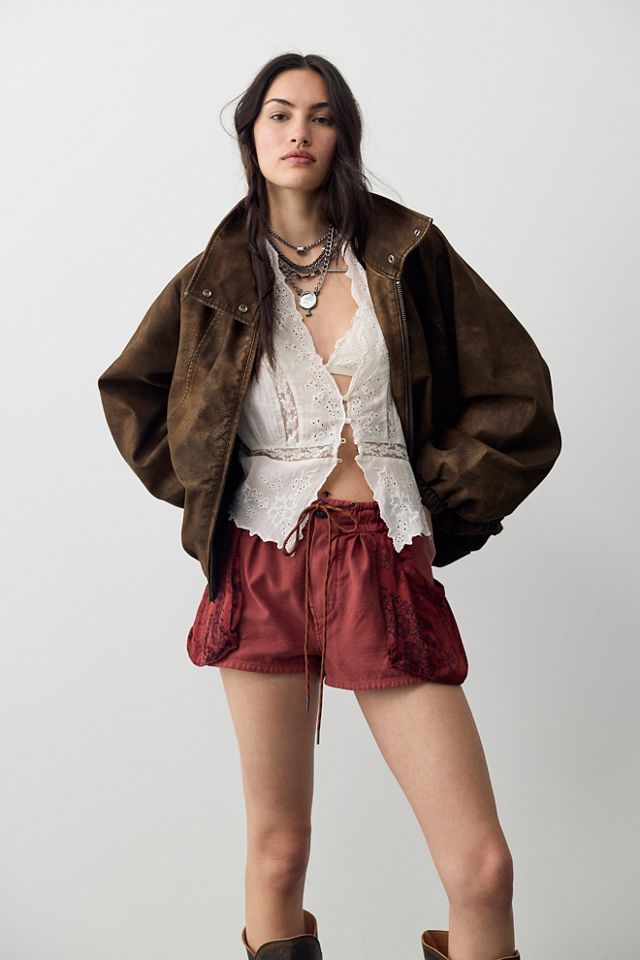 Sabrina Pull-On Scarf Shorts #6