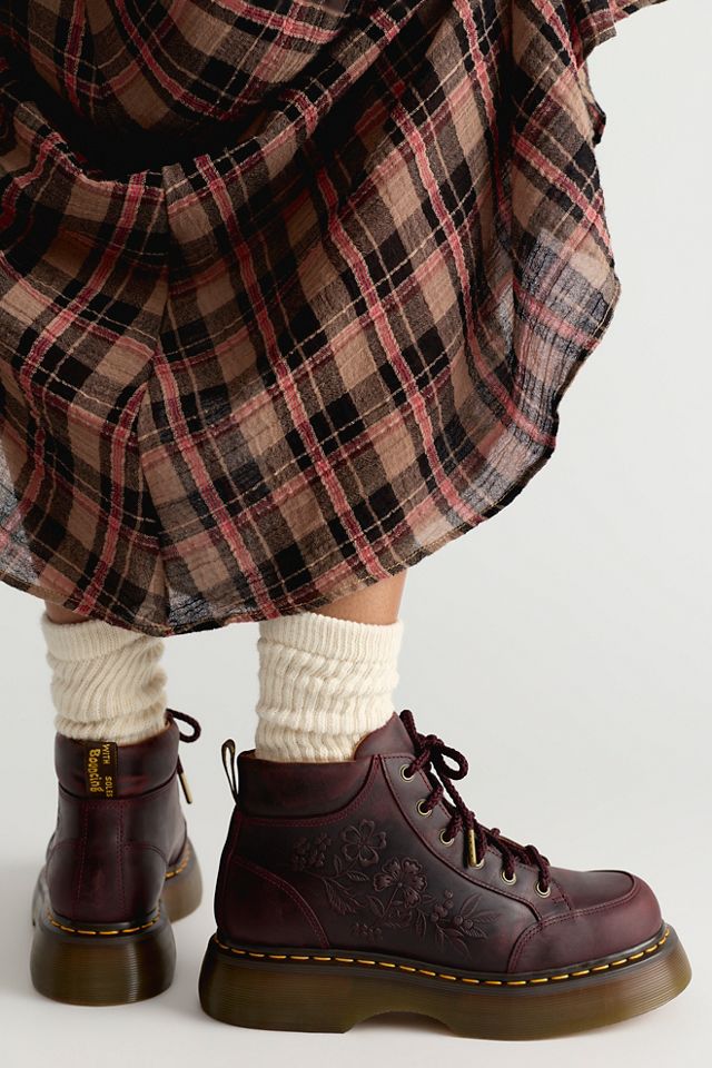 Dr. Martens for Free People Buzz Floral Emboss Leather Boots #3