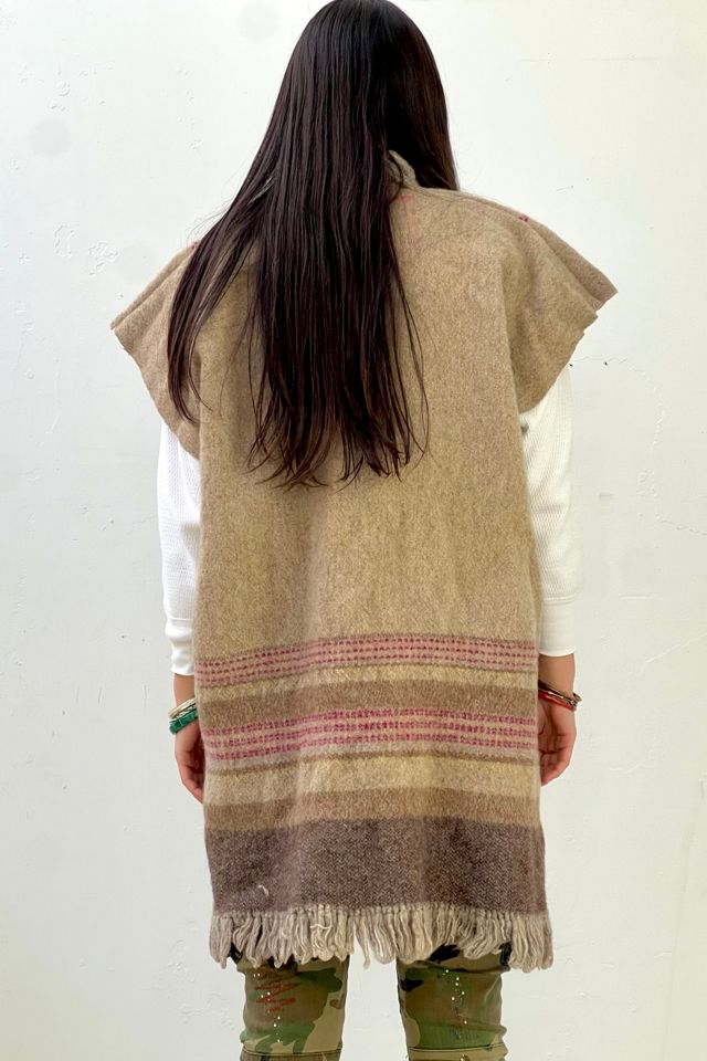 Anna Corinna Reworked Vintage Hand Woven Wool Sweater Coat #2