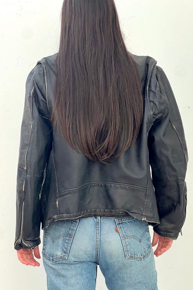 Vintage Leather Biker Jacket Selected by Anna Corinna #1