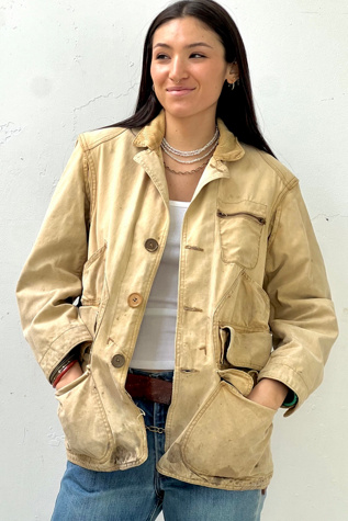 Vintage Thrashed Hunting Jacket  Selected by Anna Corinna