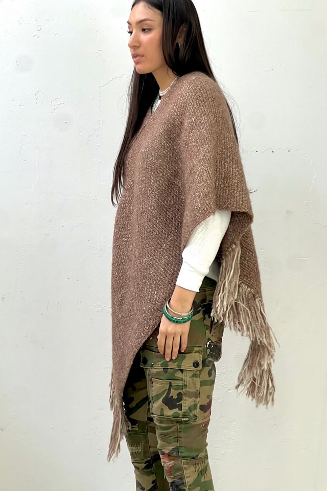 Vintage Hand Woven Wool Poncho Selected by Anna Corinna #1