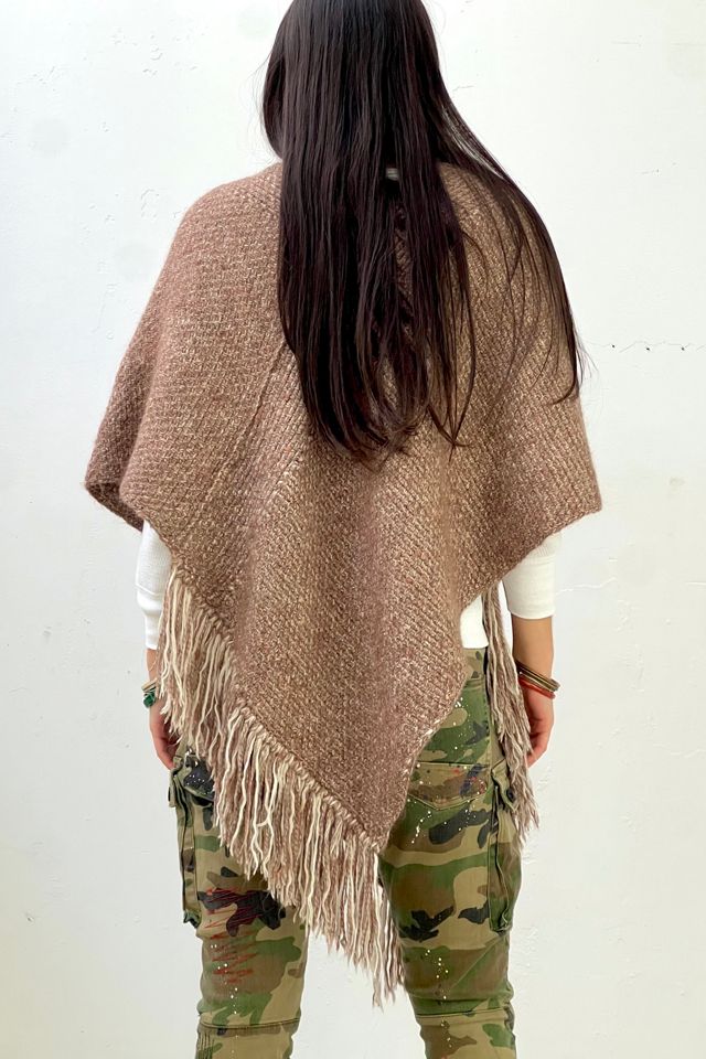 Vintage Hand Woven Wool Poncho Selected by Anna Corinna #2