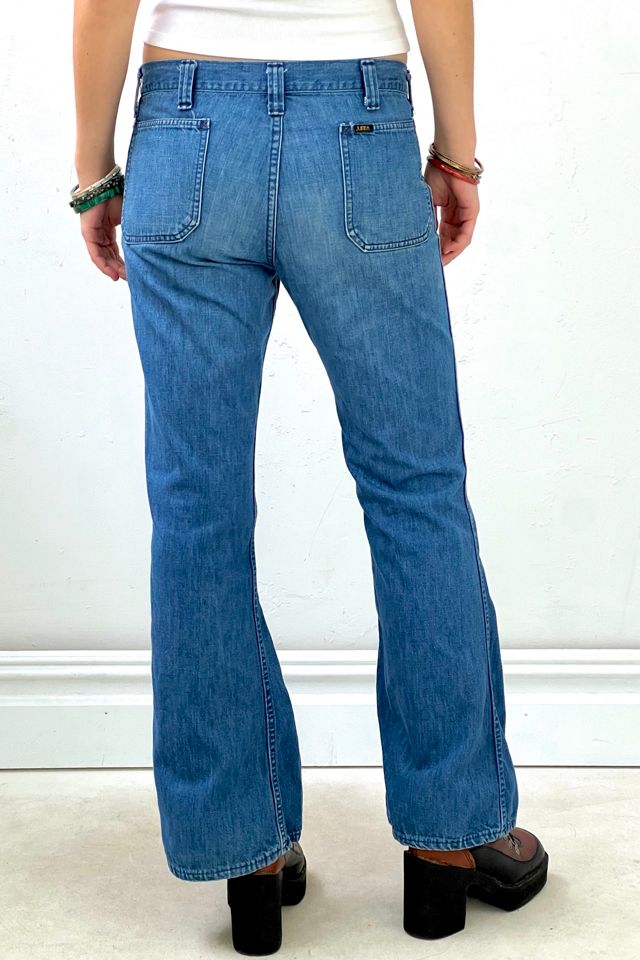 Vintage Lee Flare Button Fly Denim Jeans Selected by Anna Corinna #1