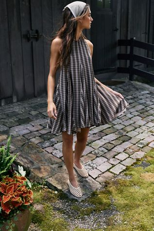 Vintage Checkered Dress with Tulle Selected by Atlantic Vintage