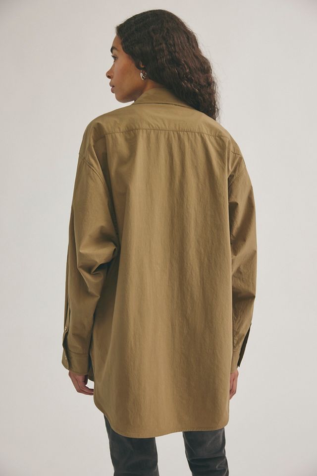 AGOLDE Sona Oversized Button Down Shirt #1