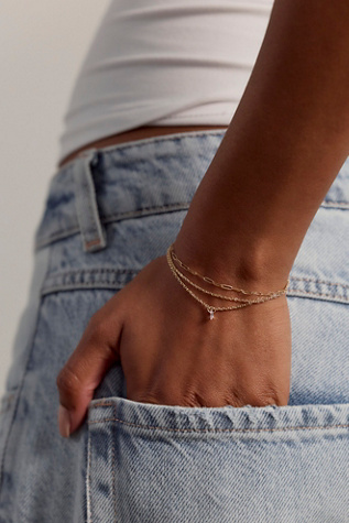 Eve Bracelet at Free People in Gold