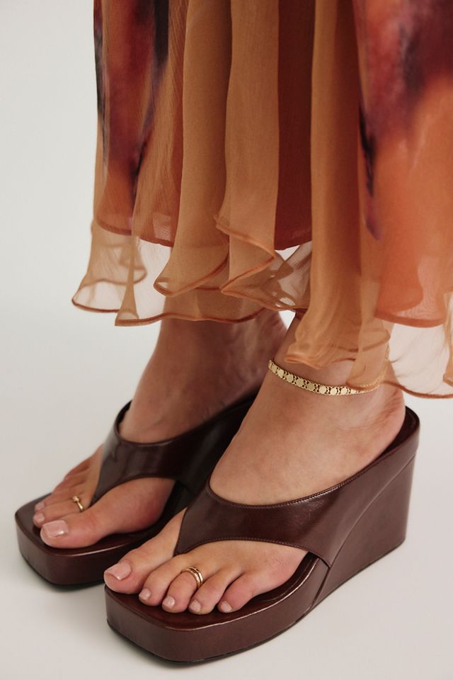 Gabriela Thong Wedges #1