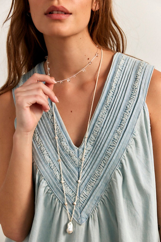 Dewdrop Necklace at Free People in Clear