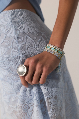 Dewdrop Ring by Free People in Silver, Size: 7
