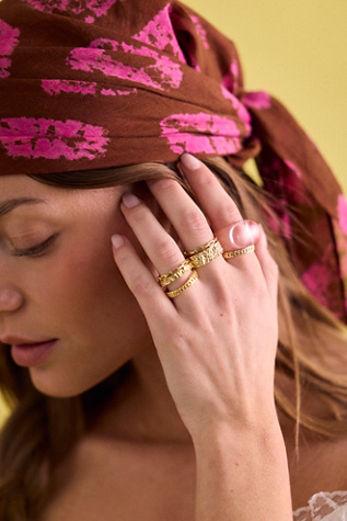 Lyon Ring by Free People in Pink, Size: 7
