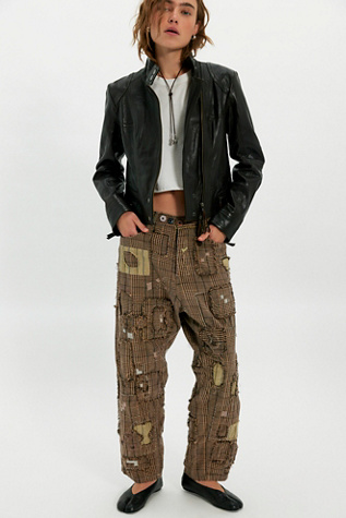 Magnolia Pearl Yarn Dyed Miner Pants at Free People in Brown