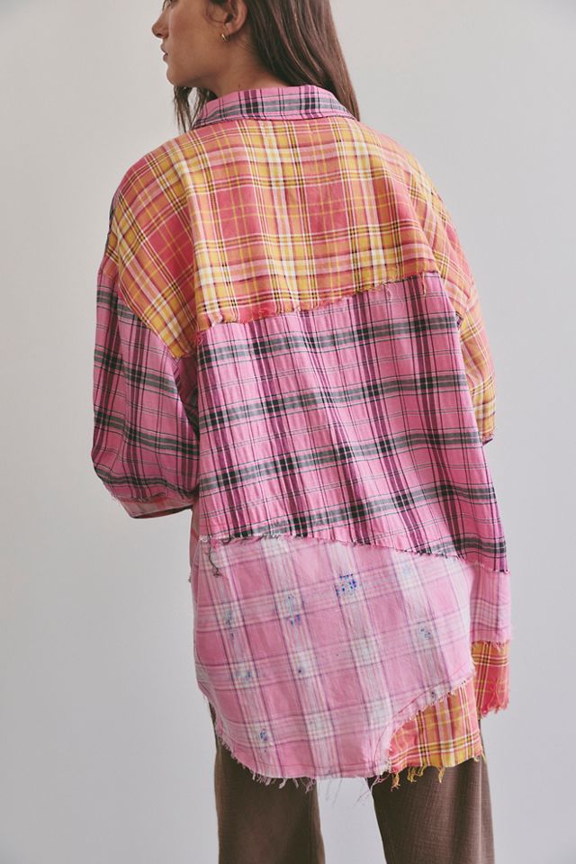 The Tales Repaired Mixed Flannel Shirt #1