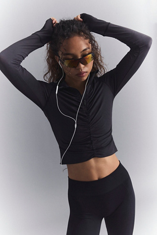 Demi-zip Tempo froncé avec protection UV