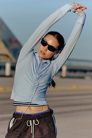 Demi-zip Tempo froncé avec protection UV