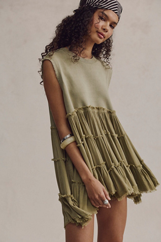 We The Free Pixie Babydoll Sweatshirt at Free People in Ground Coriander, Size: Medium