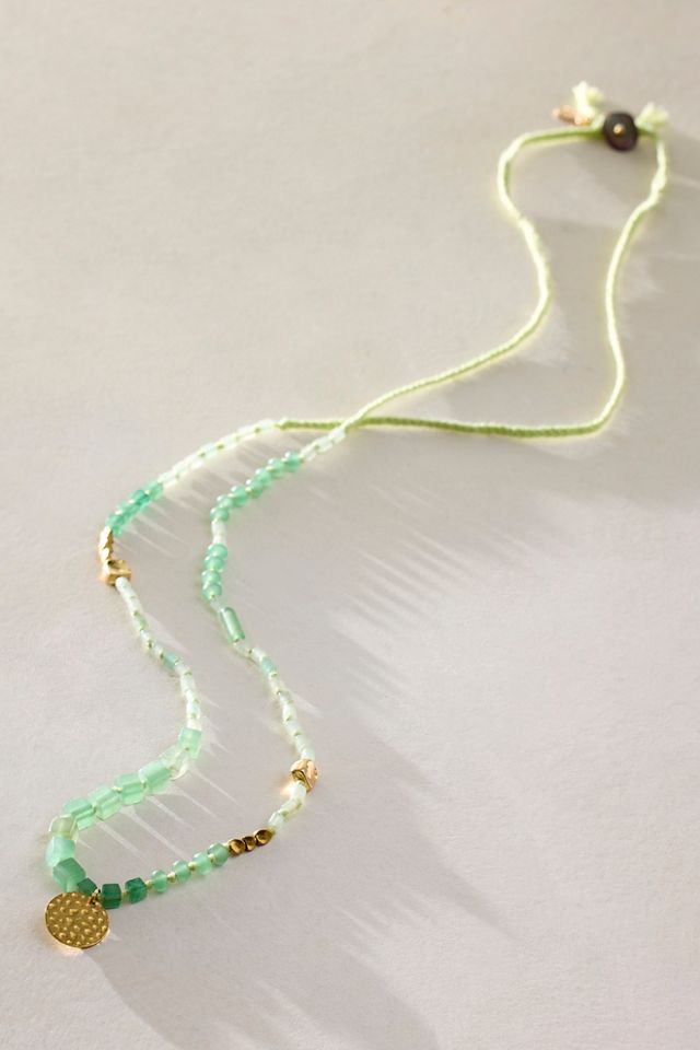 Collier en pierres semi-précieuses Ocean Haze #1