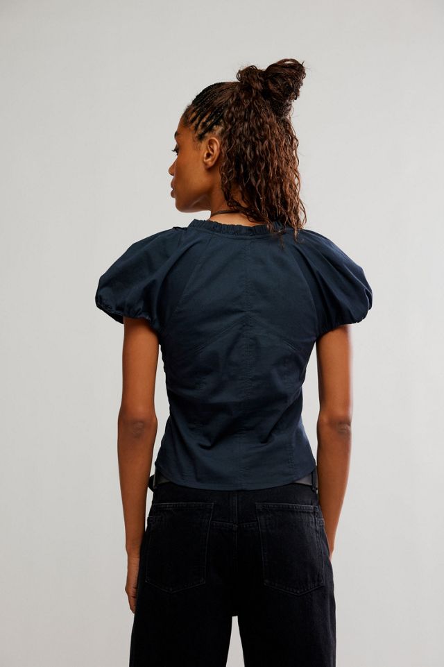 Short Puff Sleeve Blouse #1