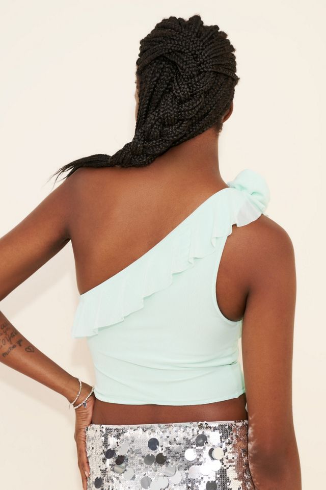 AFRM Kellon One-Shoulder Crop Top #2