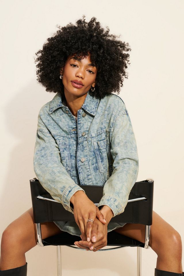 Opal Swing Jacquard Denim Jacket | Free People