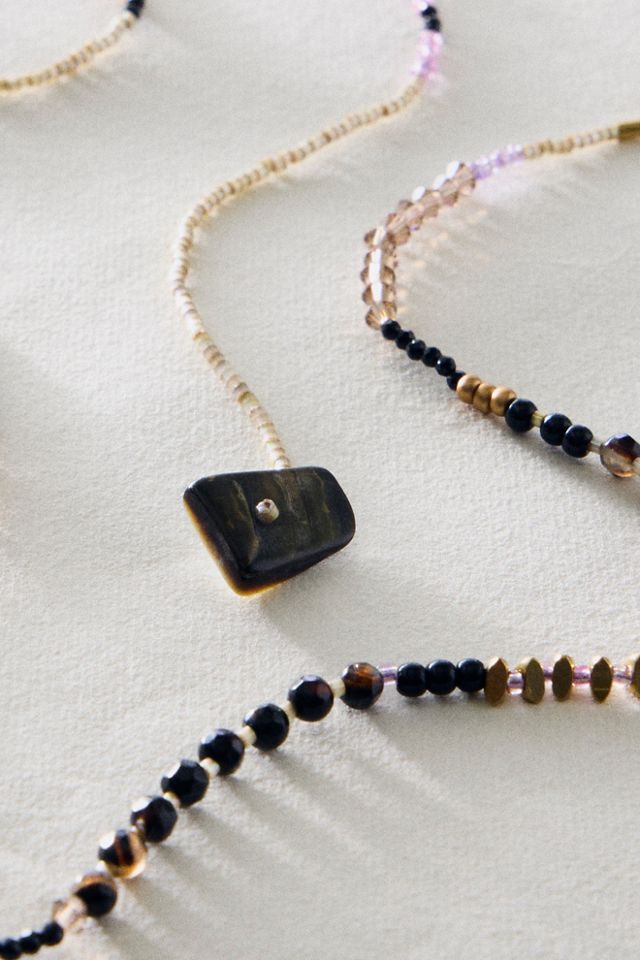 Muse Semi-Precious Exaggerated Beaded Necklace #3