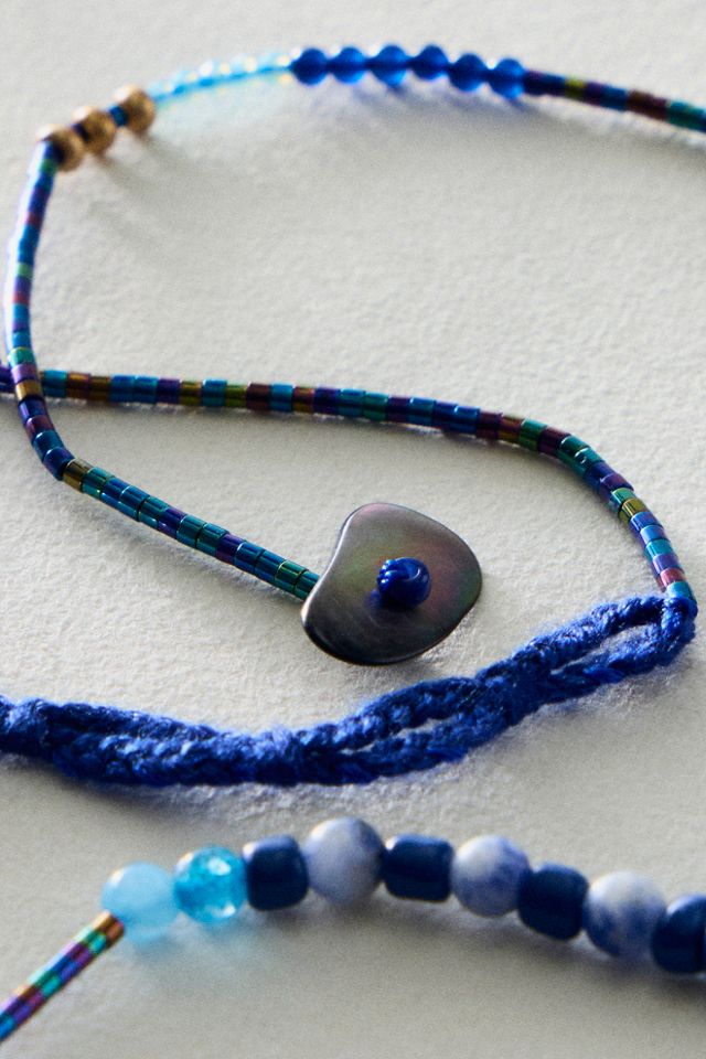 Muse Semi-Precious Exaggerated Beaded Necklace #1