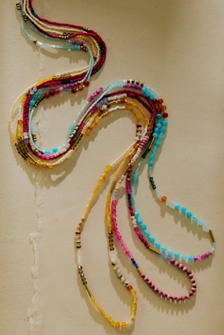 Muse Semi-Precious Exaggerated Beaded Necklace