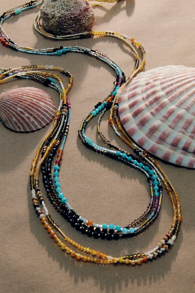 Muse Semi-Precious Exaggerated Beaded Necklace #4