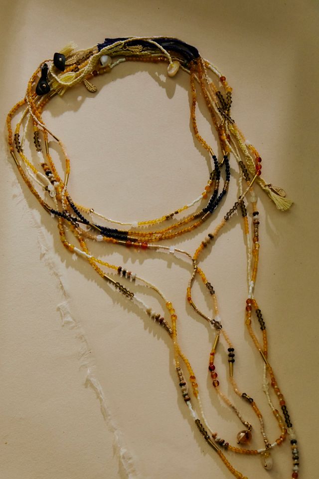Muse Semi-Precious Exaggerated Beaded Necklace #4