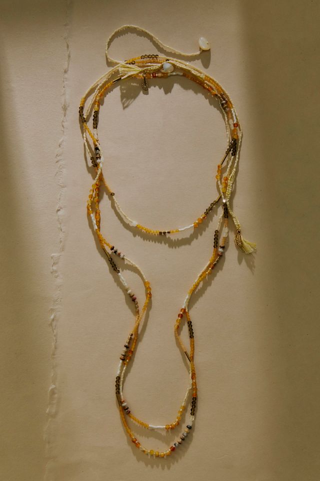 Muse Semi-Precious Exaggerated Beaded Necklace #1