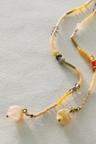 Женское колье Free People Muse Semi-Precious Beaded Lariat, цвет: City Summer — фото 6