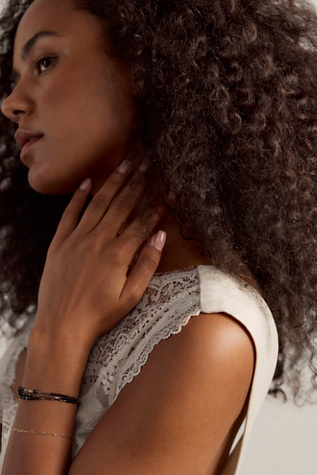 Cove Collective Bracelet at Free People in Silver/Black