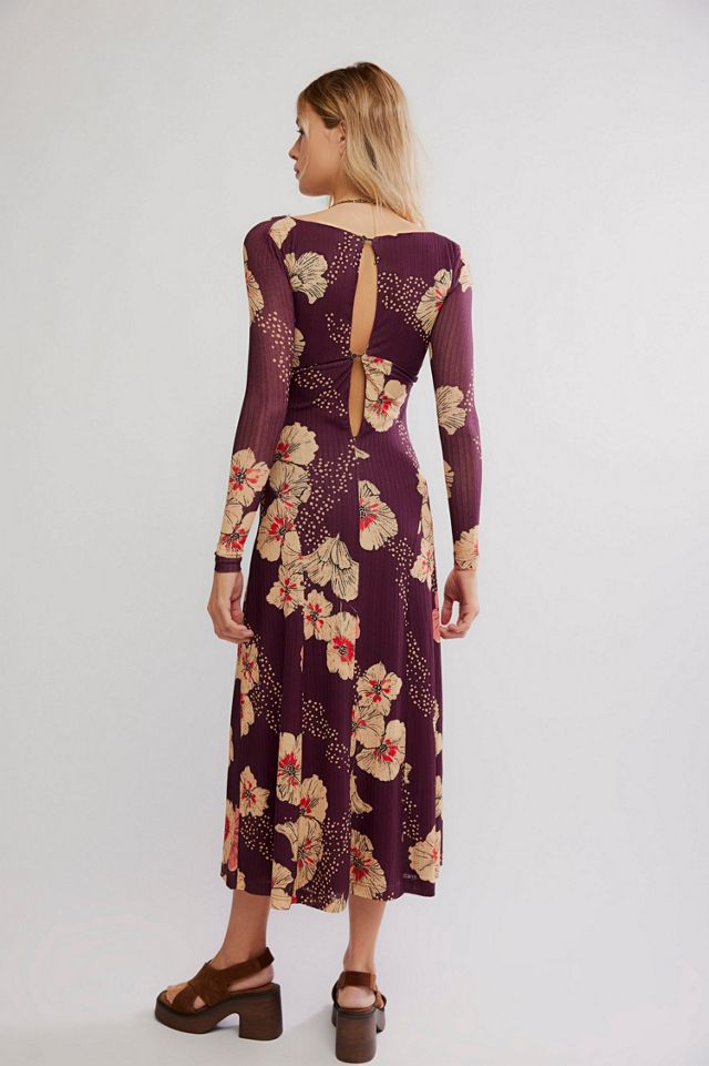 knee length dresses for ladies JS Jessica Simpson Sosa Tiered Dress in Shell-Calia Paisley main image 0